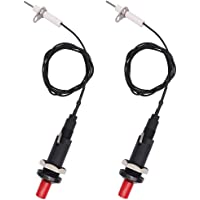 Mirrwin Encendedor Piezoeléctrico Kit de Encendido Piezoeléctrico Encendedor de Botón 1 Salida 2 Piezo para Parrilla de…